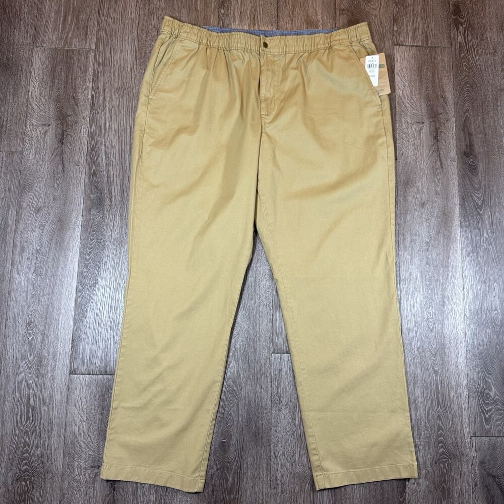 LL Bean Standard Fit Classic Chino Pants men's XXL Tan Beige